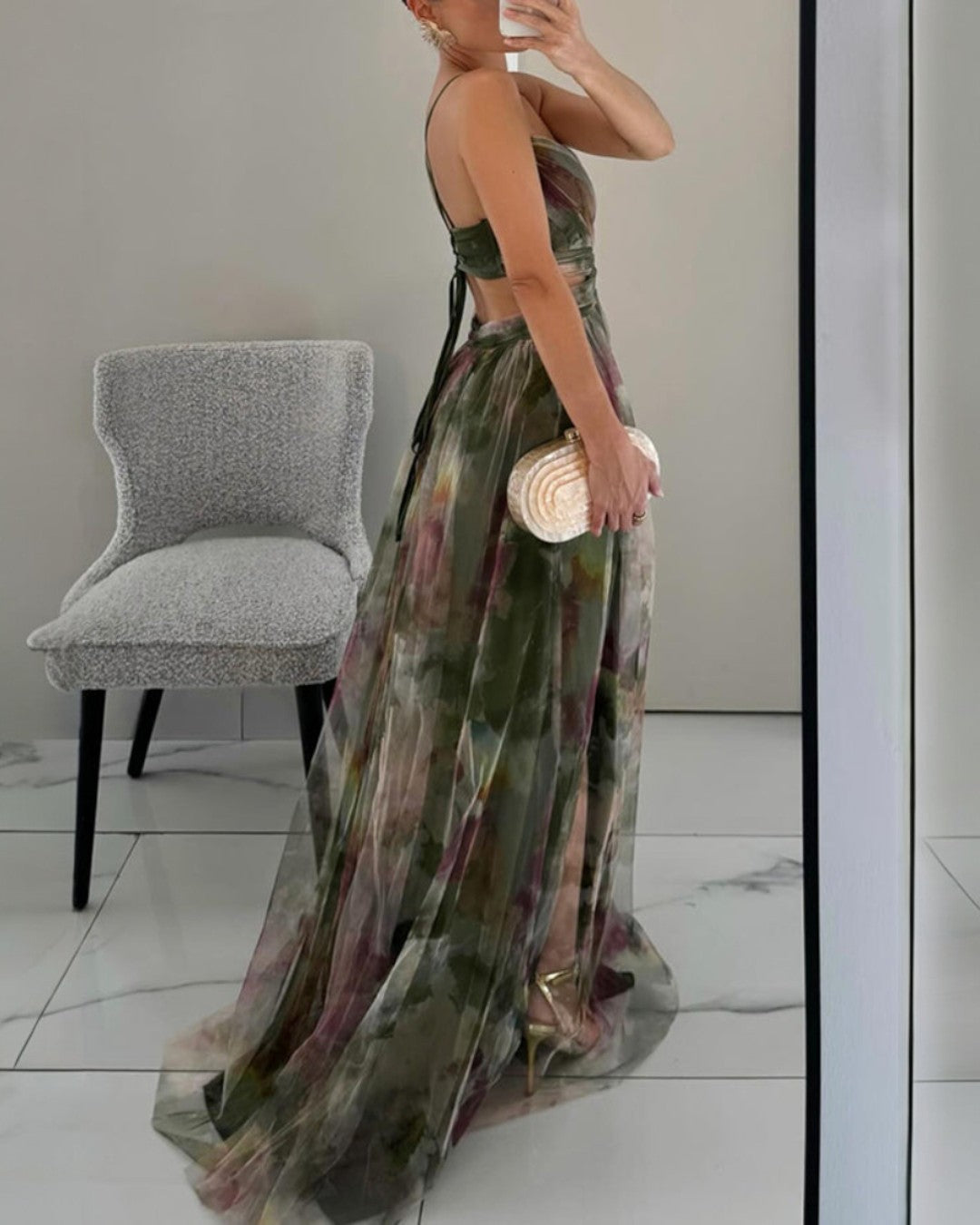 Giselle™ | Vestido Maxi Encantador con Estampado Floral