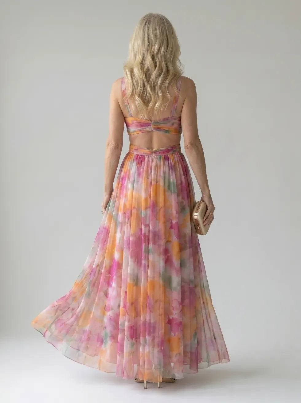 Camila™ | Vestido Maxi Envolvente Suave con Estampado