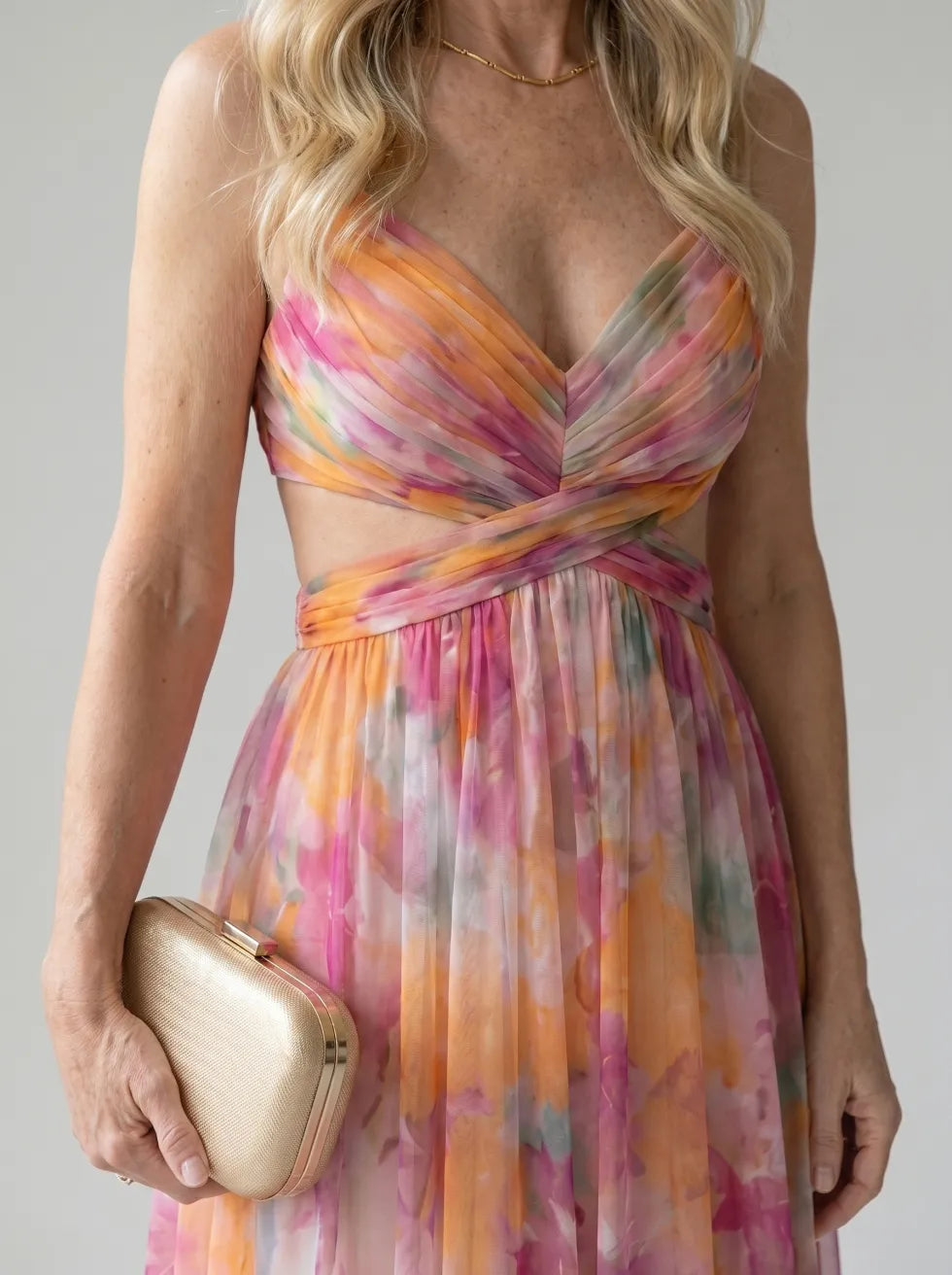 Camila™ | Vestido Maxi Envolvente Suave con Estampado