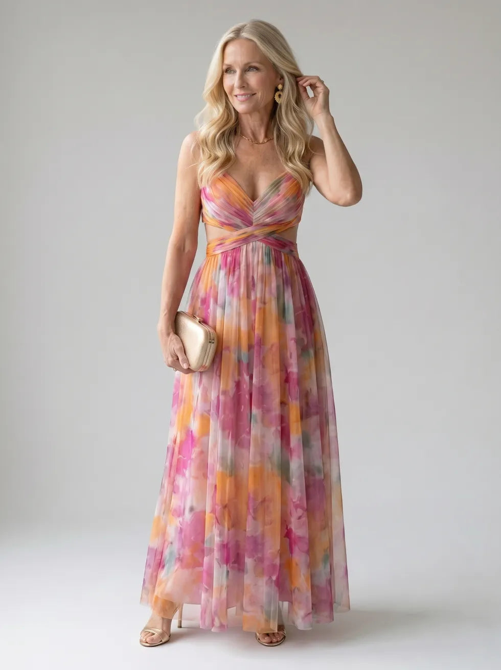 Camila™ | Vestido Maxi Envolvente Suave con Estampado