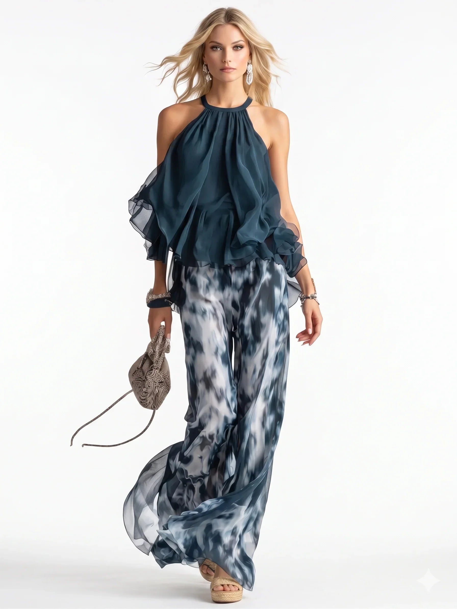 Rosaura™ | Conjunto Elegante de Chiffon