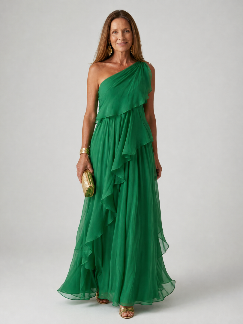 Tracey™ | Vestido Maxi con Volantes