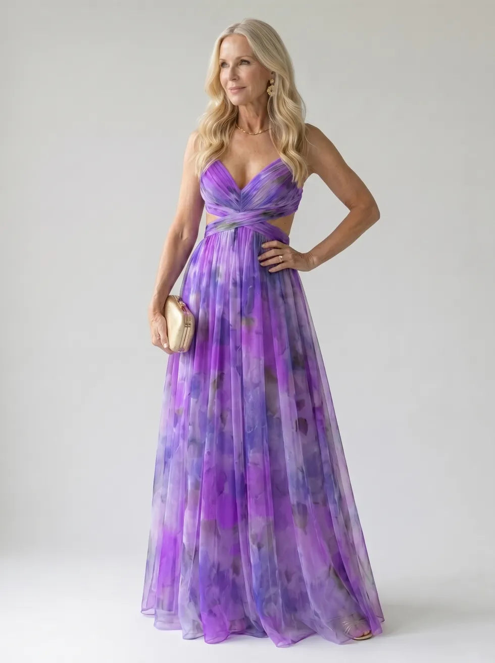 Camila™ | Vestido Maxi Envolvente Suave con Estampado