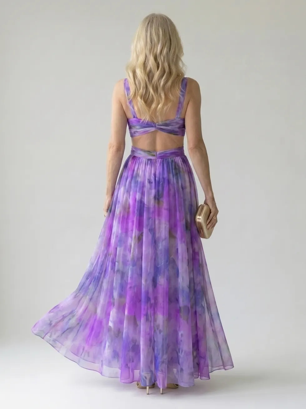 Camila™ | Vestido Maxi Envolvente Suave con Estampado