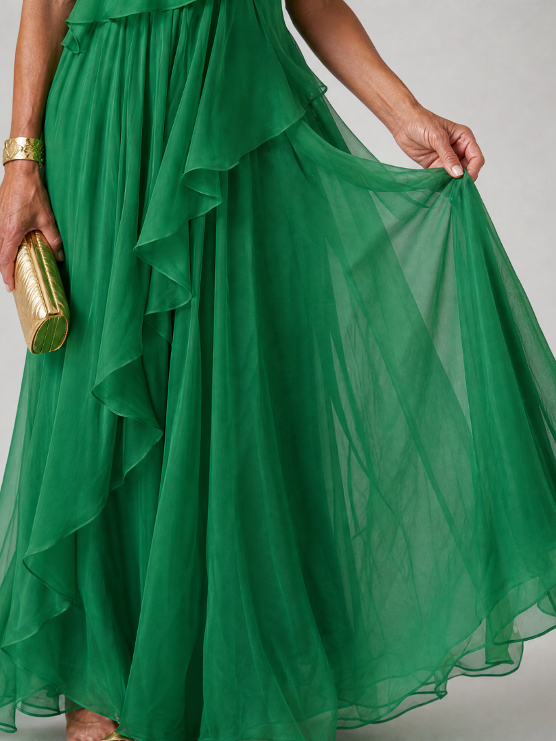 Tracey™ | Vestido Maxi con Volantes