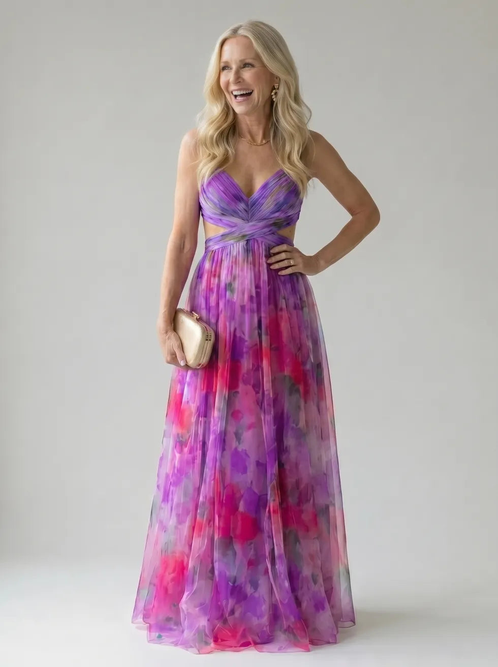 Camila™ | Vestido Maxi Envolvente Suave con Estampado