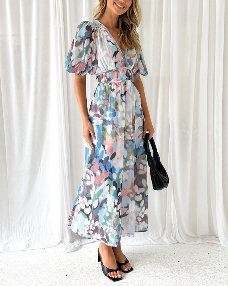 Celine™ | Vestido Femenino con Motivo Floral