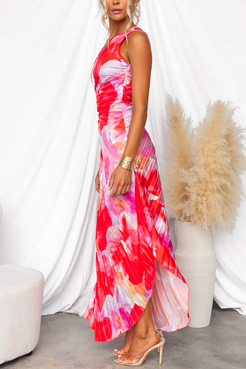 Yanira™ | Vestido Plisado Un Solo Hombro