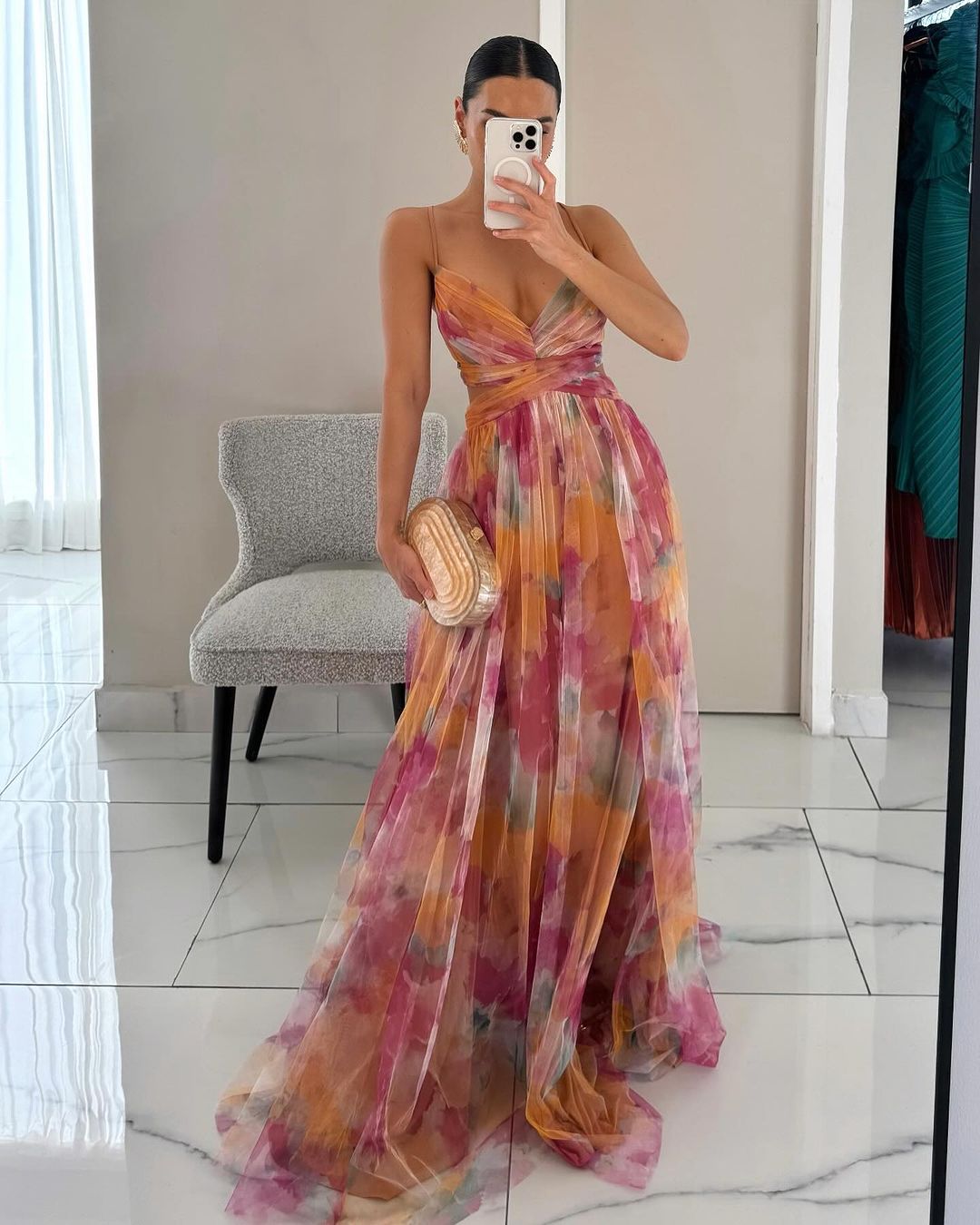 Giselle™ | Vestido Maxi Encantador con Estampado Floral