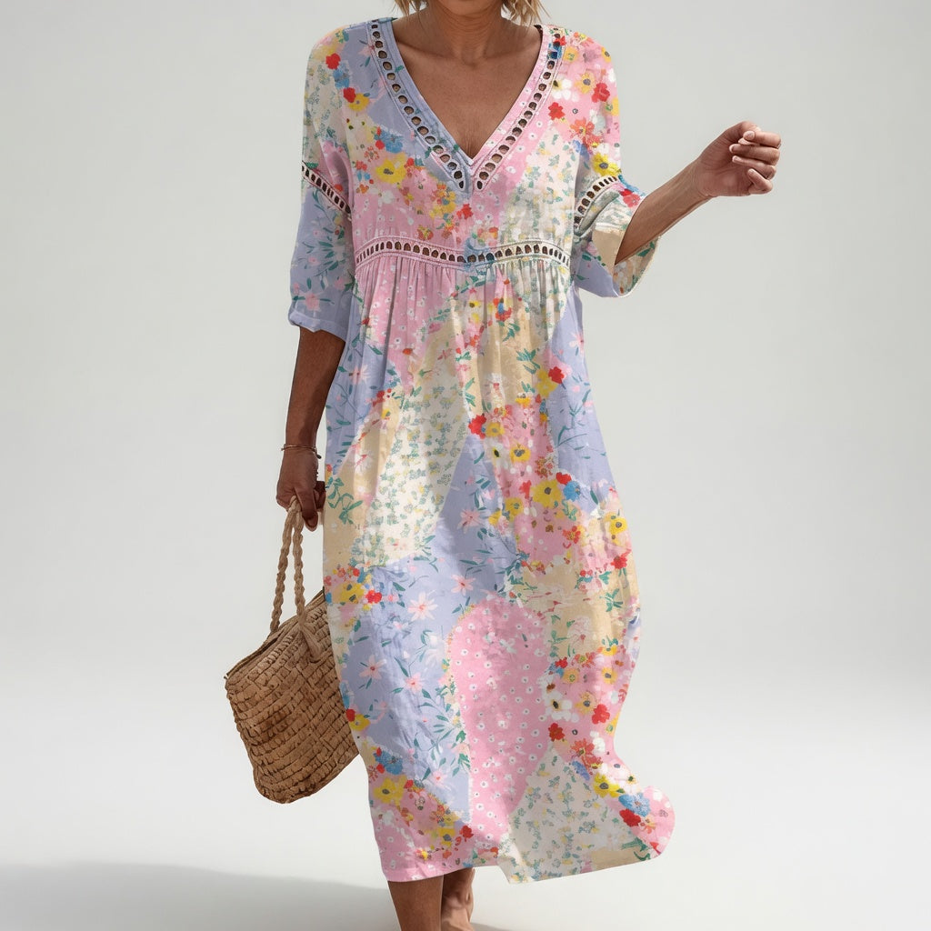 Lysiane™ | Vestido Floral Fluido con Encanto Estival