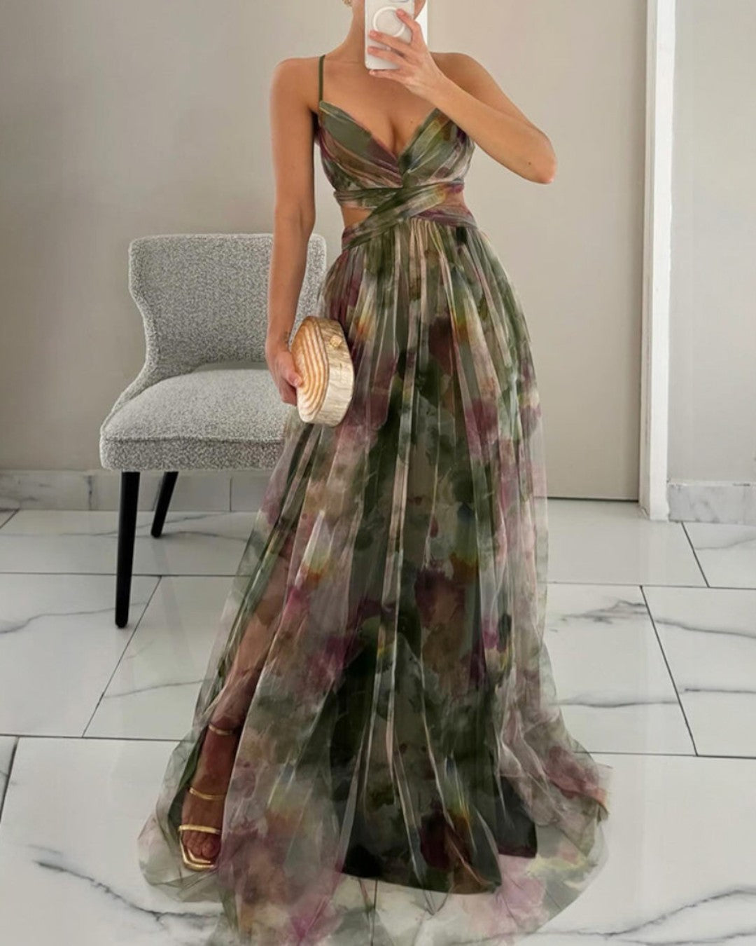 Giselle™ | Vestido Maxi Encantador con Estampado Floral