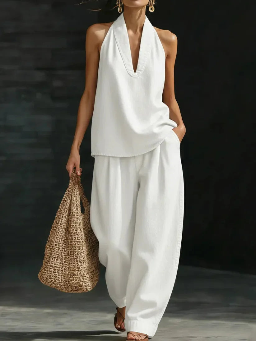 Marina™ | Conjunto Largo Fluido Escote en V