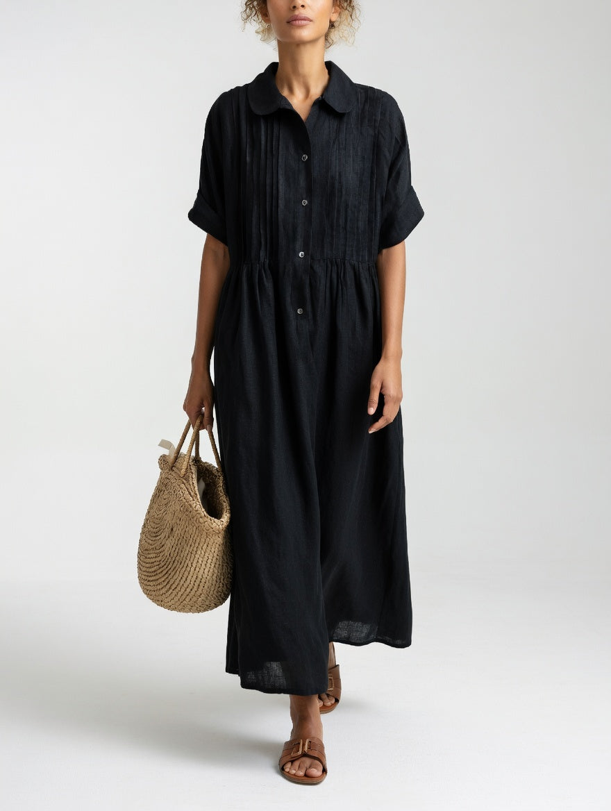 Lysandra™ | Vestido Camisero Fluido Estival