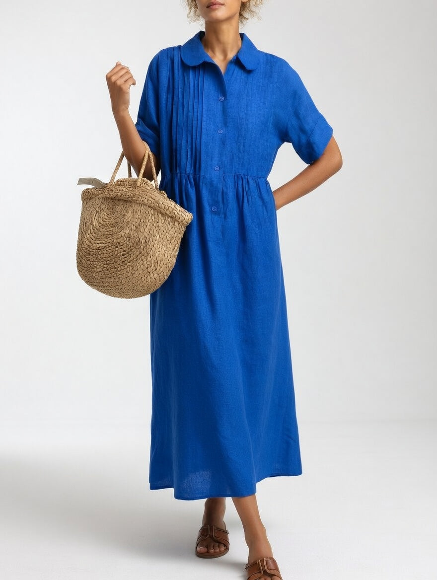 Lysandra™ | Vestido Camisero Fluido Estival