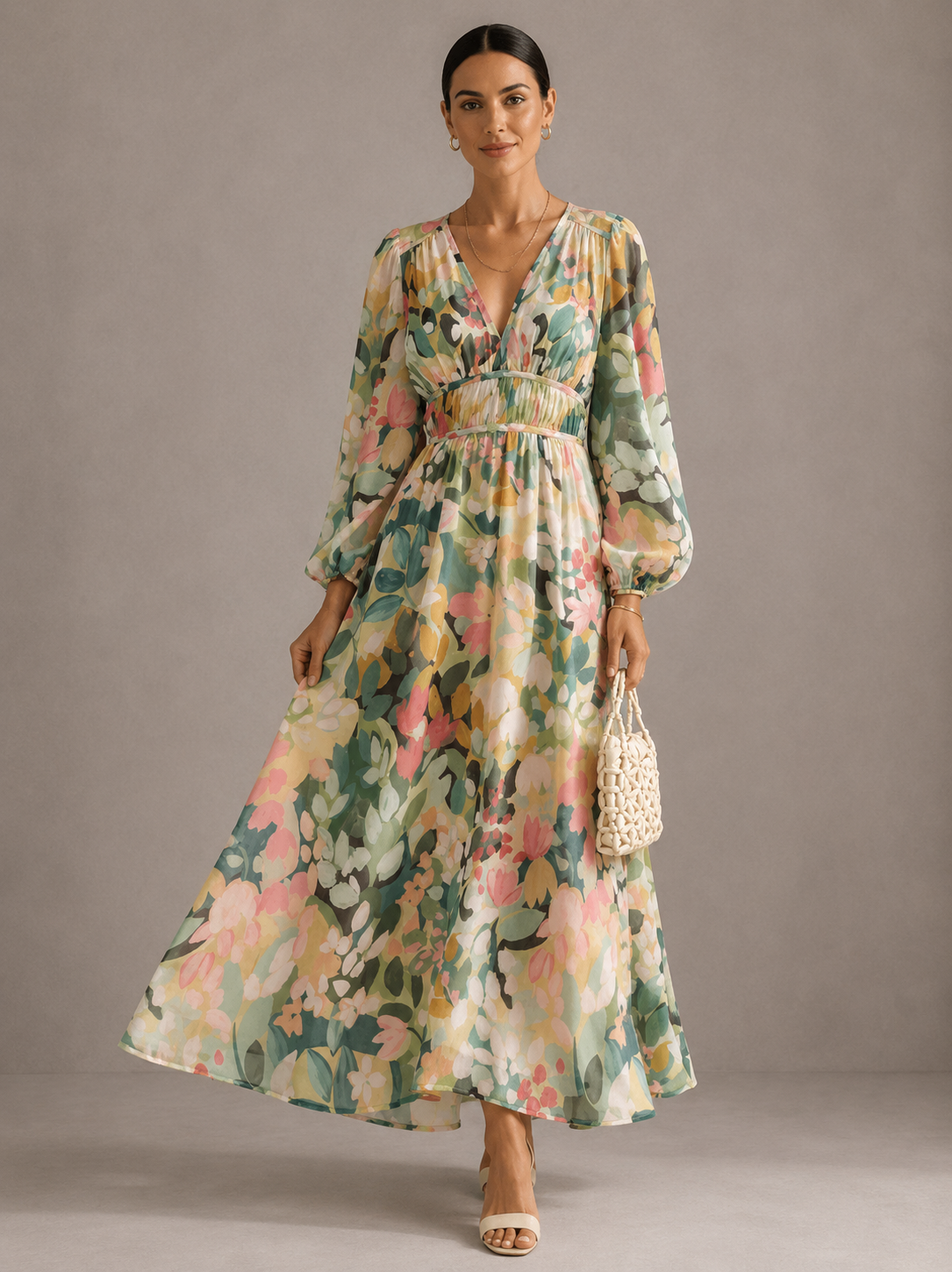 Celine™ | Vestido Femenino con Motivo Floral
