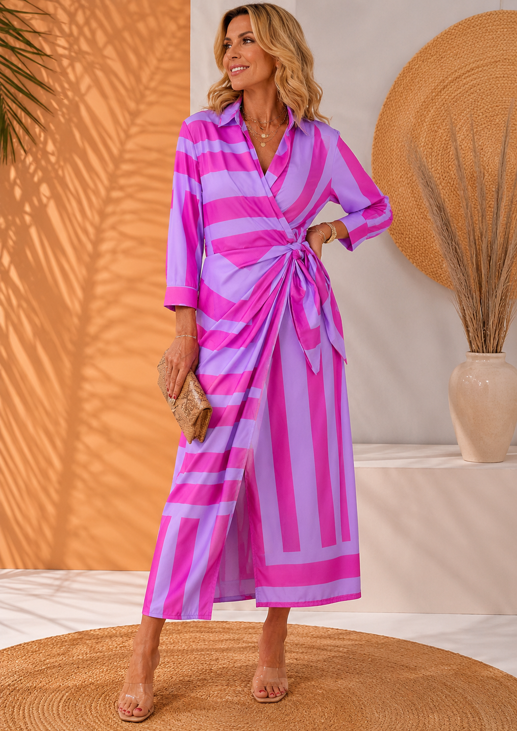 Olivia™ Vestido Midi de Lujo