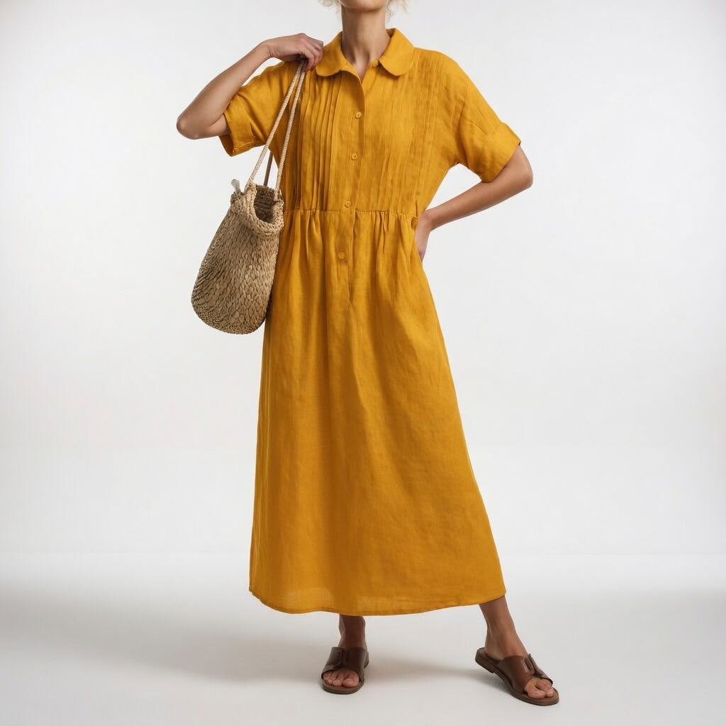Lysandra™ | Vestido Camisero Fluido Estival