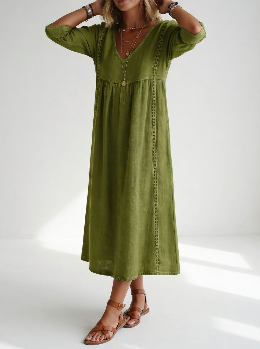 Lioréa™ | Vestido Midi Fluido Relajado y Elegante