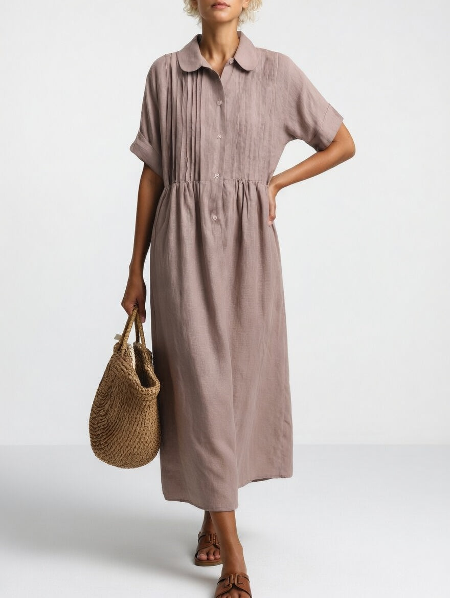 Lysandra™ | Vestido Camisero Fluido Estival