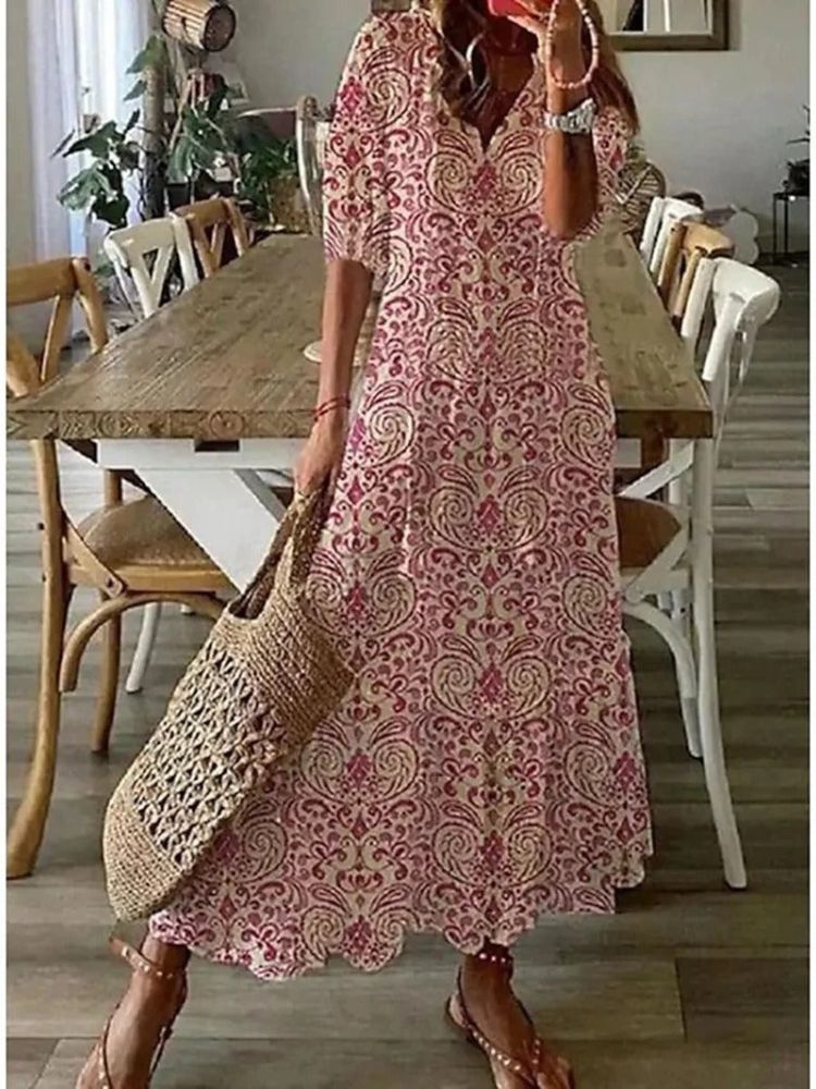 Élodie™ | Vestido Maxi Floral de Terciopelo