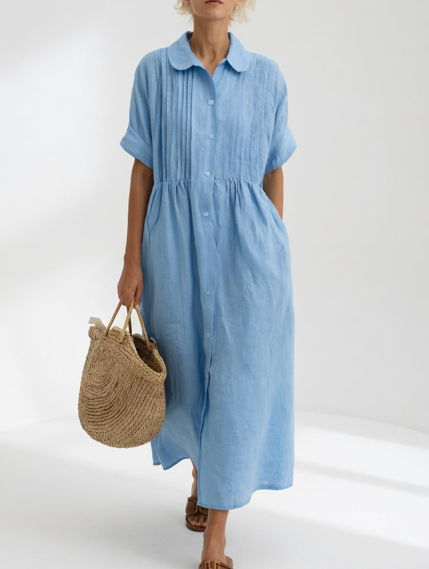 Lysandra™ | Vestido Camisero Fluido Estival
