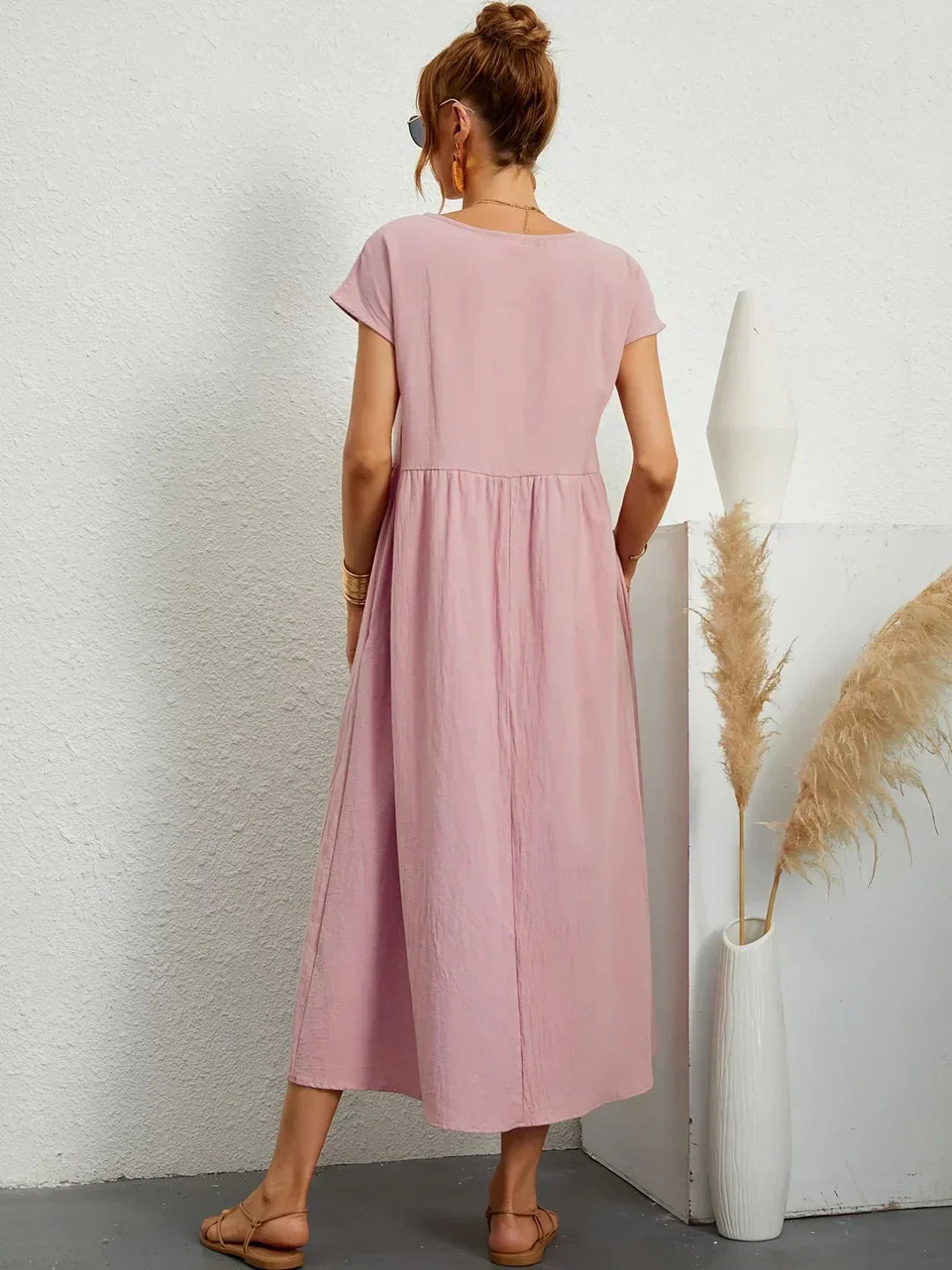 Gabriela™ | Vestido Midi Fluido Elegancia Atemporal