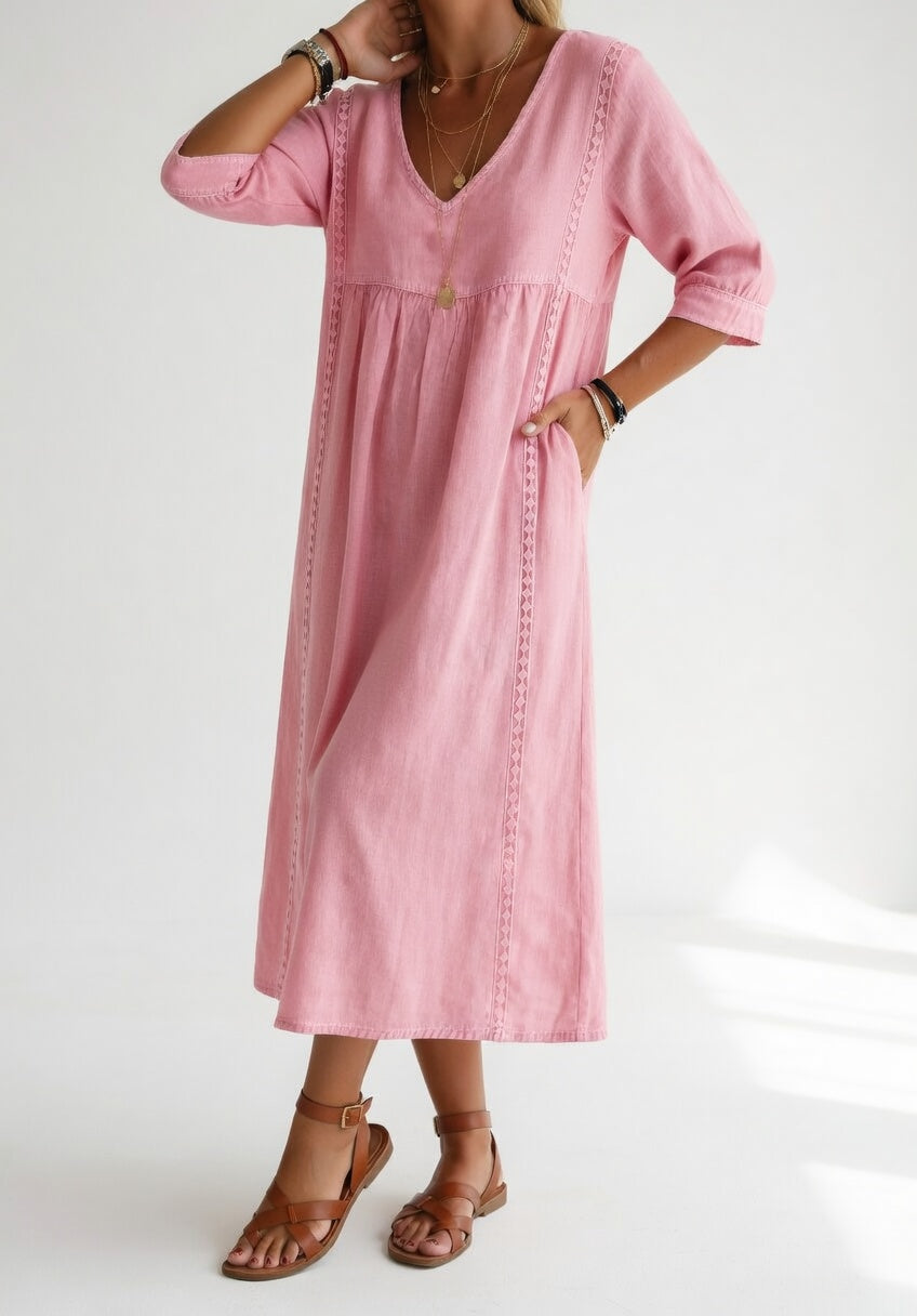 Lioréa™ | Vestido Midi Fluido Relajado y Elegante