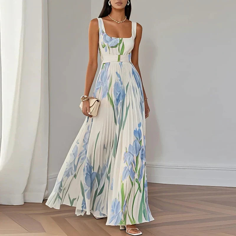 Oriah™ | Vestido Maxi Línea A Floral