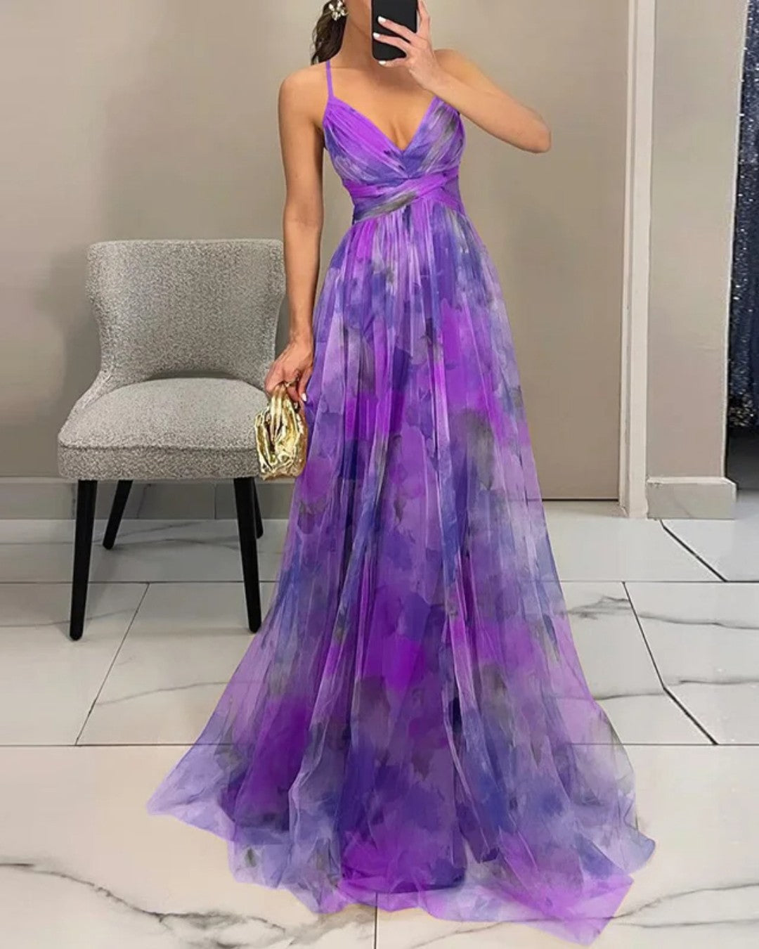 Giselle™ | Vestido Maxi Encantador con Estampado Floral