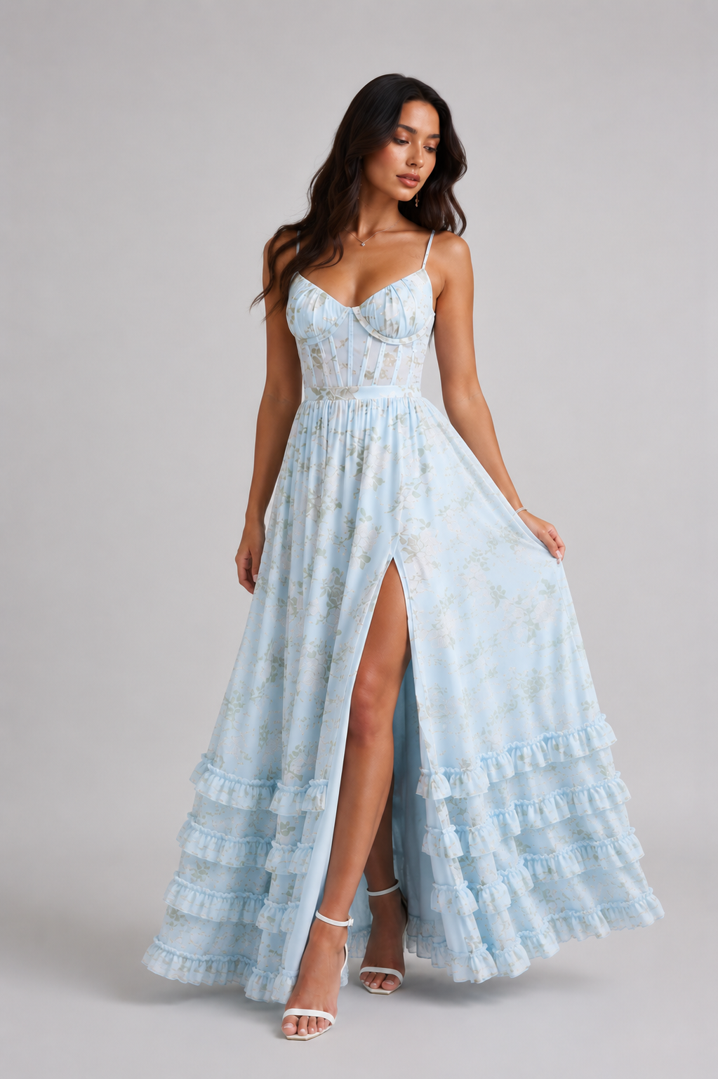 Violeta™ | Vestido Maxi Fluido Silueta Delicada