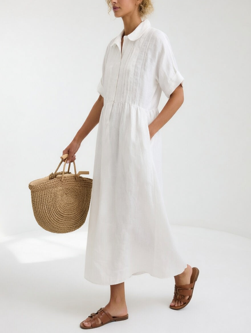 Lysandra™ | Vestido Camisero Fluido Estival