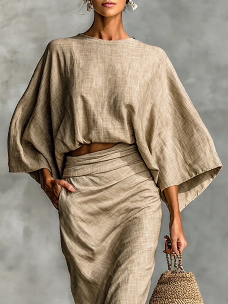 Leticia™ | Conjunto de 2 Piezas con Falda Larga