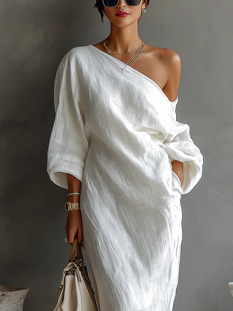 Alejandra™ | Vestido Maxi Elegante Un Solo Hombro