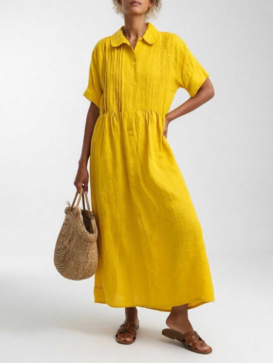 Lysandra™ | Vestido Camisero Fluido Estival