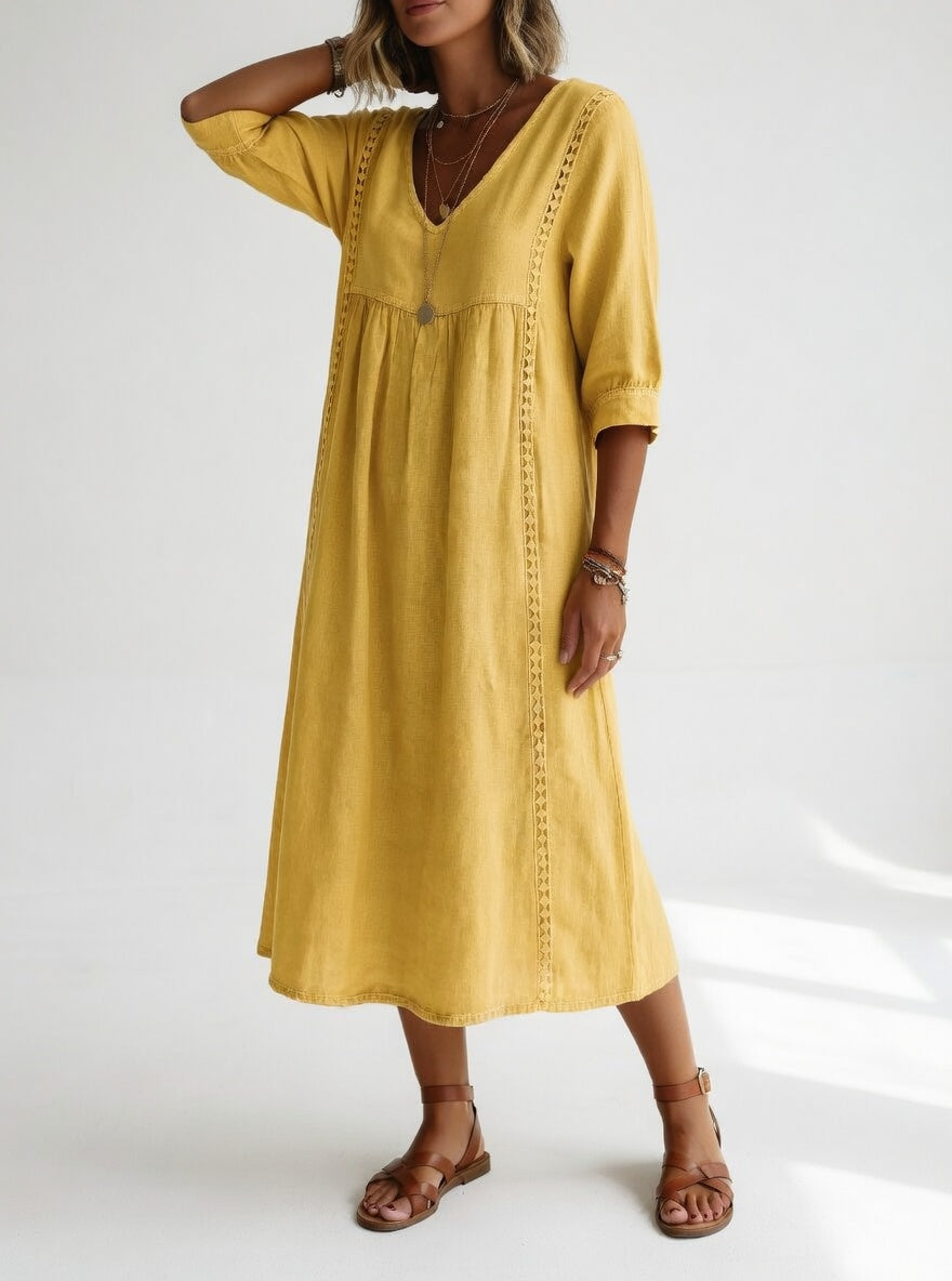 Lioréa™ | Vestido Midi Fluido Relajado y Elegante
