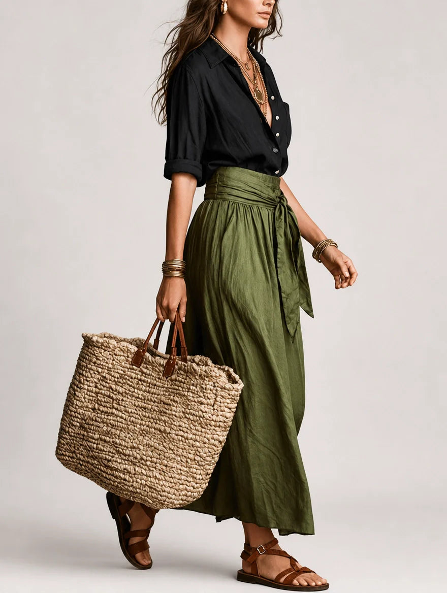 Marisela™ | Vestido Maxi Un Hombro Elegante