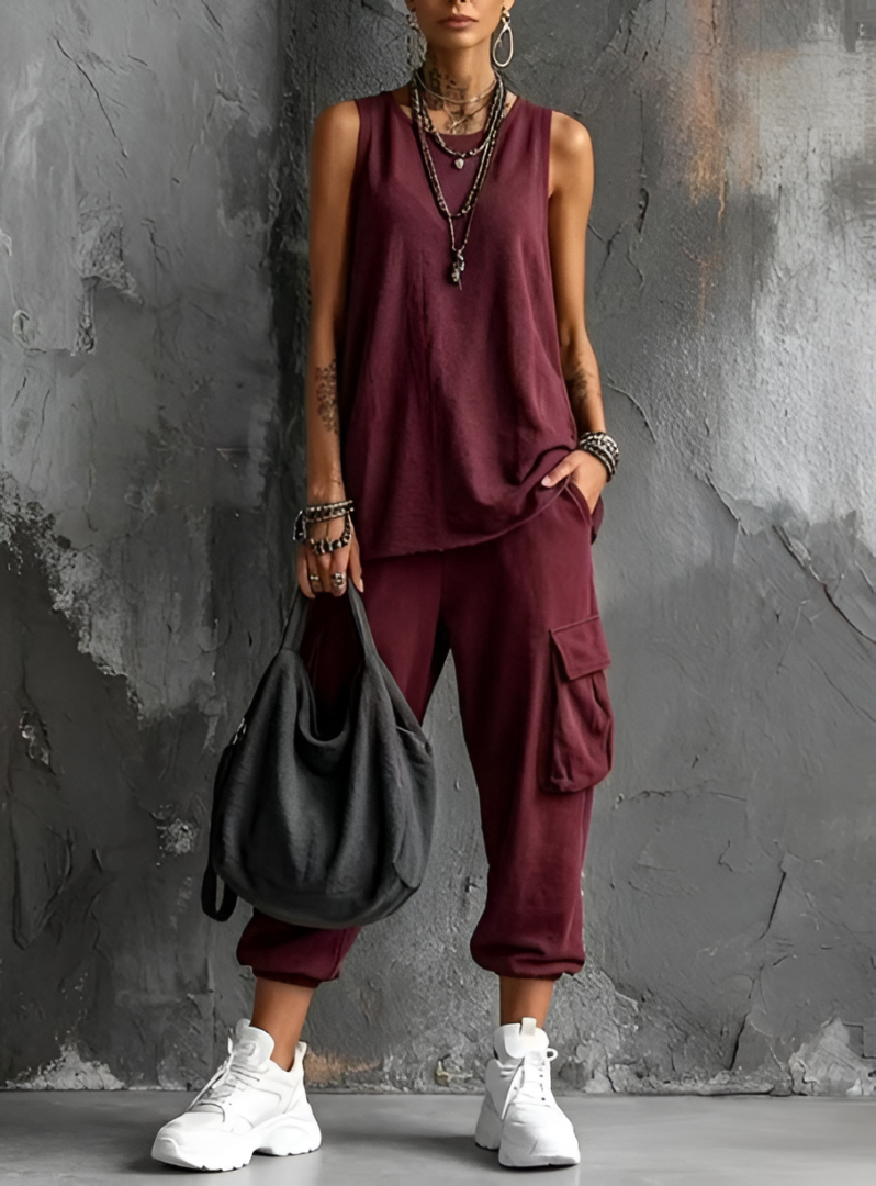 Fernanda™ | Conjunto Casual Suave con Bolsillos