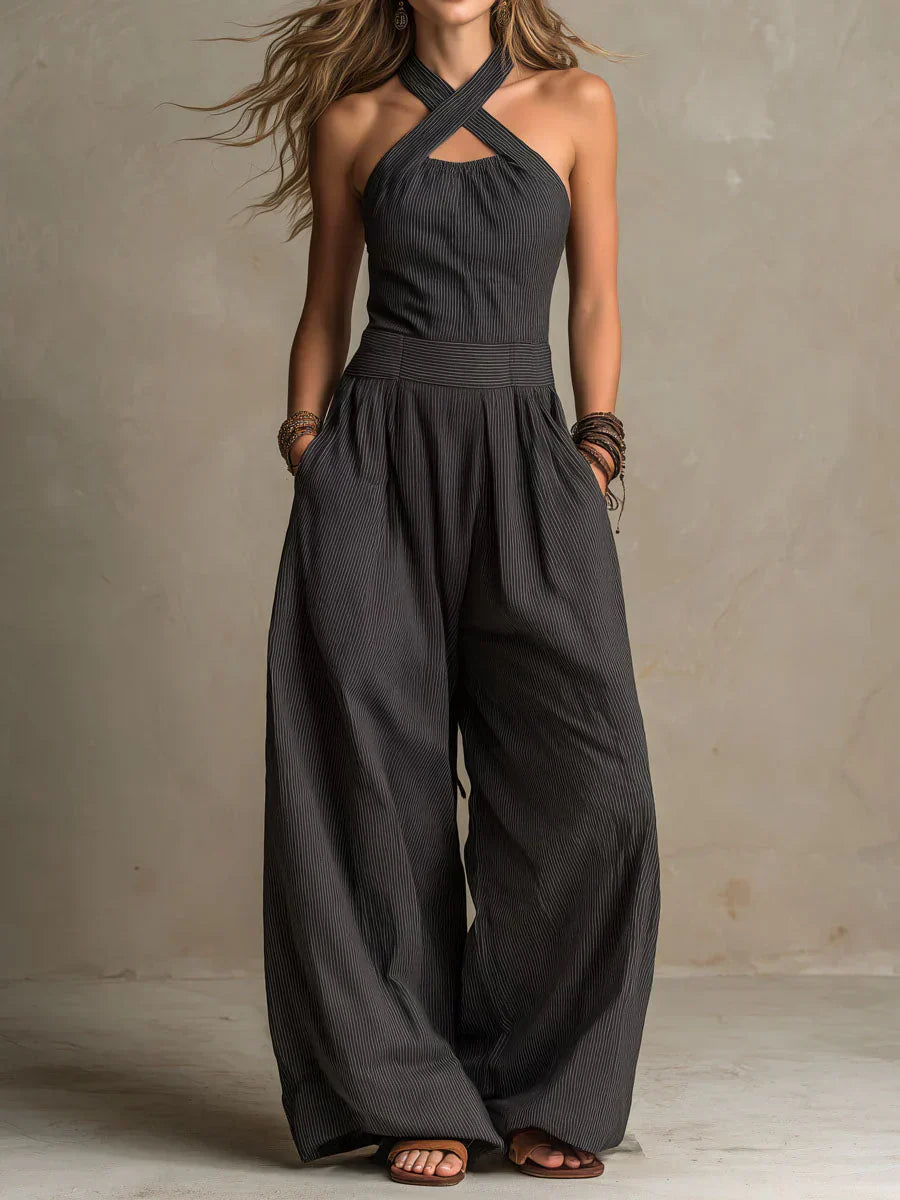 Itzel™ | Mono Largo Fluido con Escote Halter