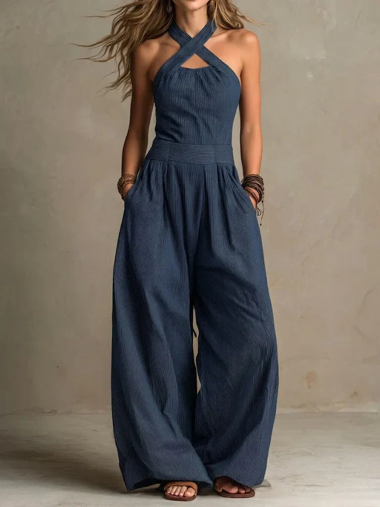 Itzel™ | Mono Largo Fluido con Escote Halter